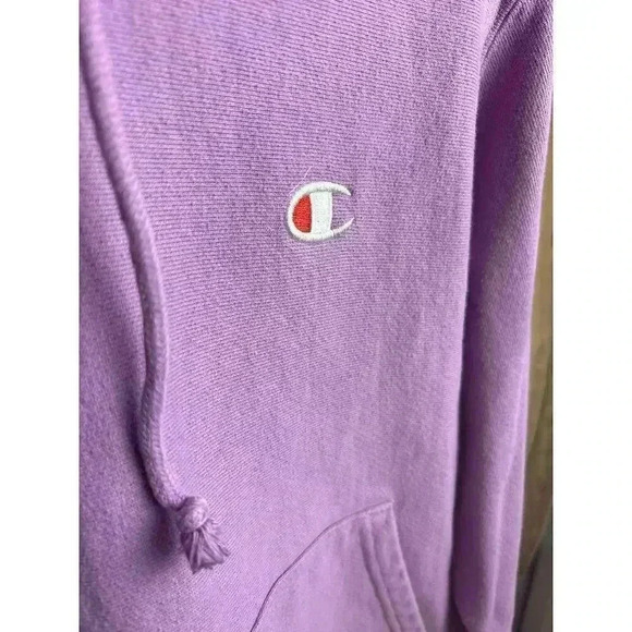 Champion Reverse Weave Hoodie Lilac Purple Women's Size S - Picture 2 of 8